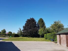 Cour et jardin de l'école de Frémicourt